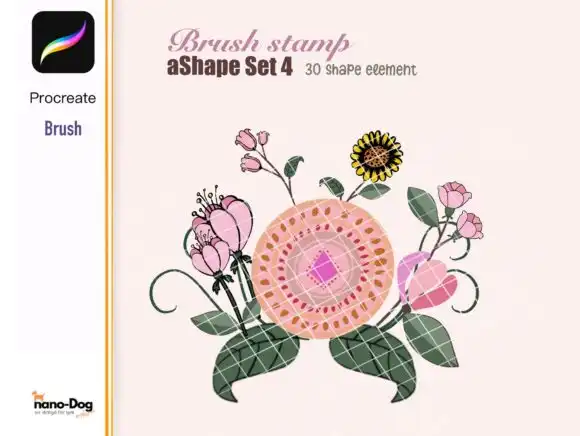 Procreate 30 Shape Brush Stamps DIY