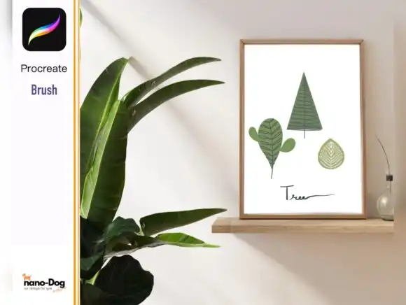 Procreate 30 Tree Element Brush Stamp Be 5 procreate 30 tree element brush stamp graphics 10110789 2 580x436 43806