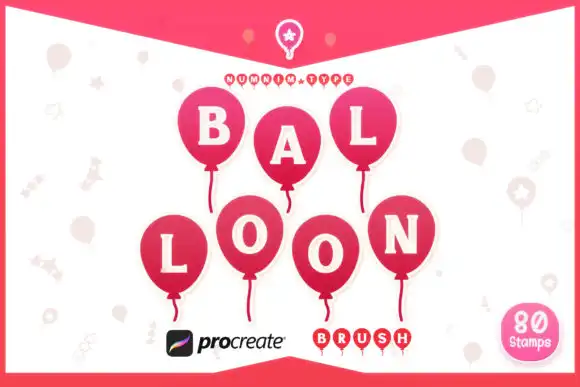 Procreate Brush Balloon Party Alphabets