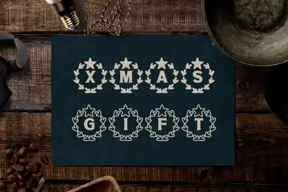 Procreate Brush Christmas Wreath Letters