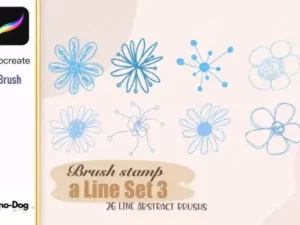 procreate brush cute line set 3 graphics 14839859 1 1 580x387 43990