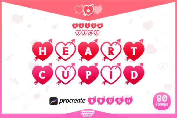Procreate Brush Heart Cupid Valentines