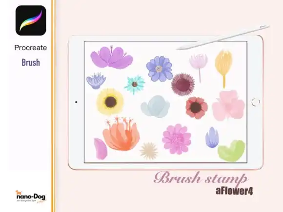Procreate Brush Stamp Flower 20 Brushs 3 procreate brush stamp flower 20 brushs graphics 9746243 1 1 580x436 37238