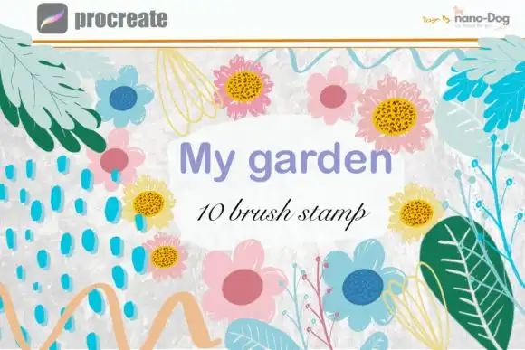 Procreate Brush Stamp My Garden