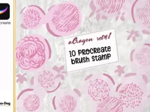 procreate brush stamps 10 crayon style graphics 8770259 2 580x387 44431