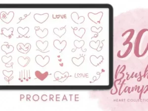 procreate brush stamps heart valentine graphics 24528965 1 1 580x387 44011