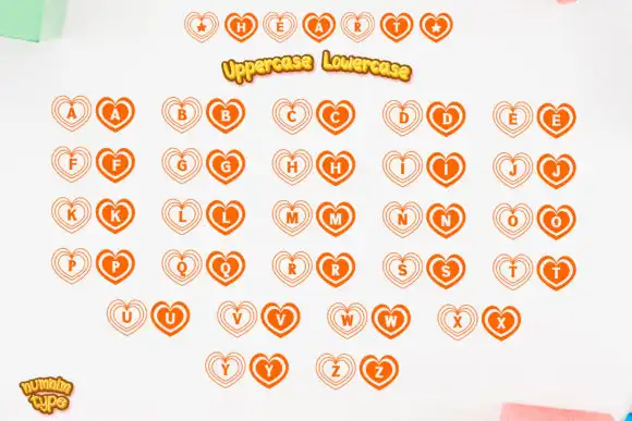 Procreate Brush Valentine Heart Alphabet 3 procreate brush valentine heart alphabet 8 44515