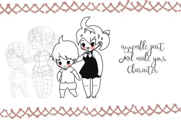 Procreate Character Making Kit 6 procreate character making kit graphics 6973890 4 580x387 38319