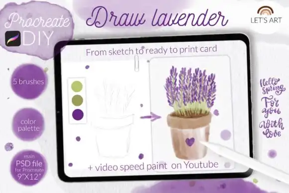 Procreate DIY. Watercolor Procreate Kit 1 procreate diy watercolor procreate kit graphics 27428703 1 1 580x387 35659