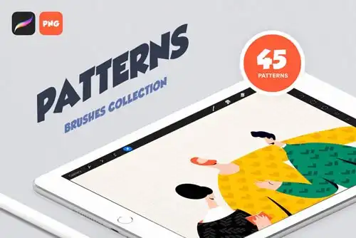 Procreate Patterns Brushes Set