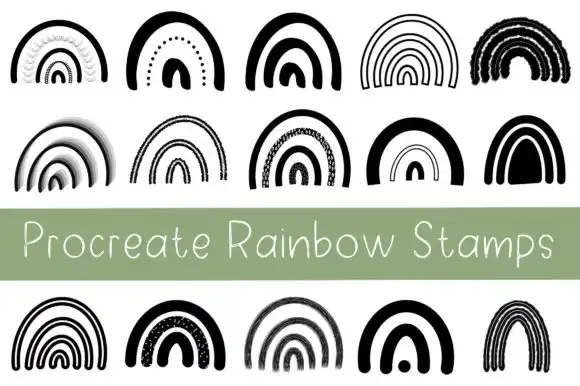 Procreate Rainbow Stamps