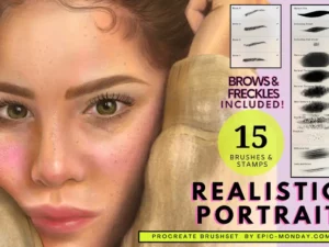 procreate realistic portrait brushes (7) 40602