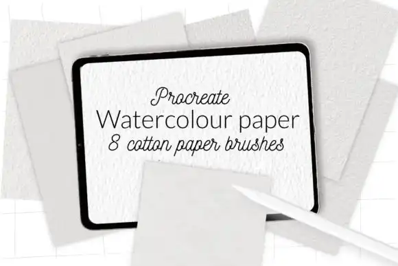 Procreate Watercolor Paper Brushes