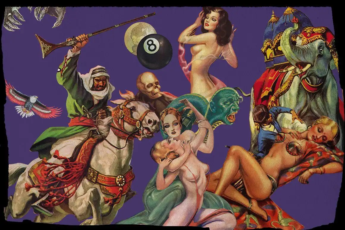 SALE! Pulp Art - Collage Cut-Outs 9 sale! pulp art collage cut outs (2) 37272