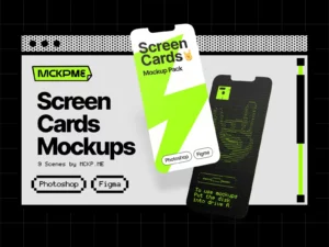 screen cards mockup pack 26580