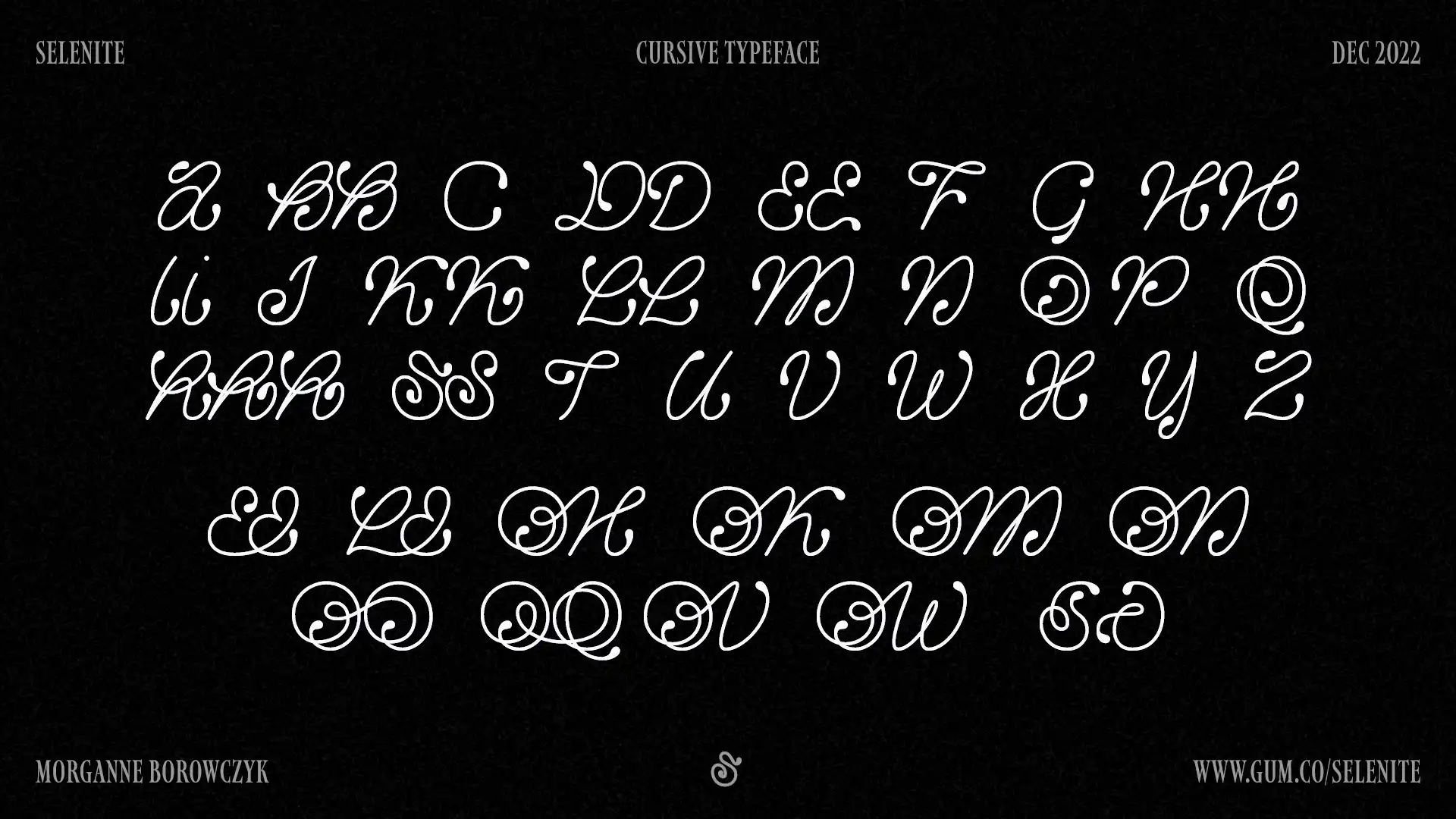 Selenite Cursive Typeface Free Download Selenite cursive typeface free download