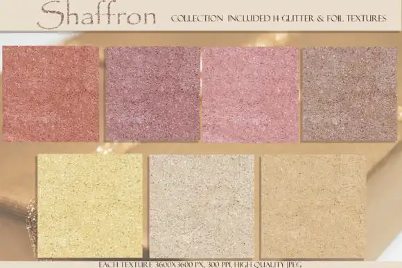 Shaffron Metallic Glitter & Foil Collection 5 shaffron metallic glitter & foil collection 1 36133