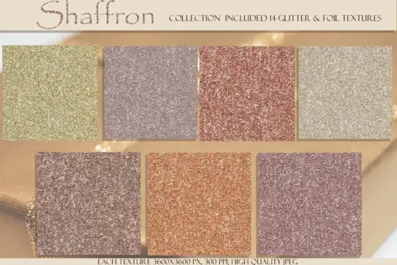 Shaffron Metallic Glitter & Foil Collection 4 shaffron metallic glitter & foil collection 2 36520