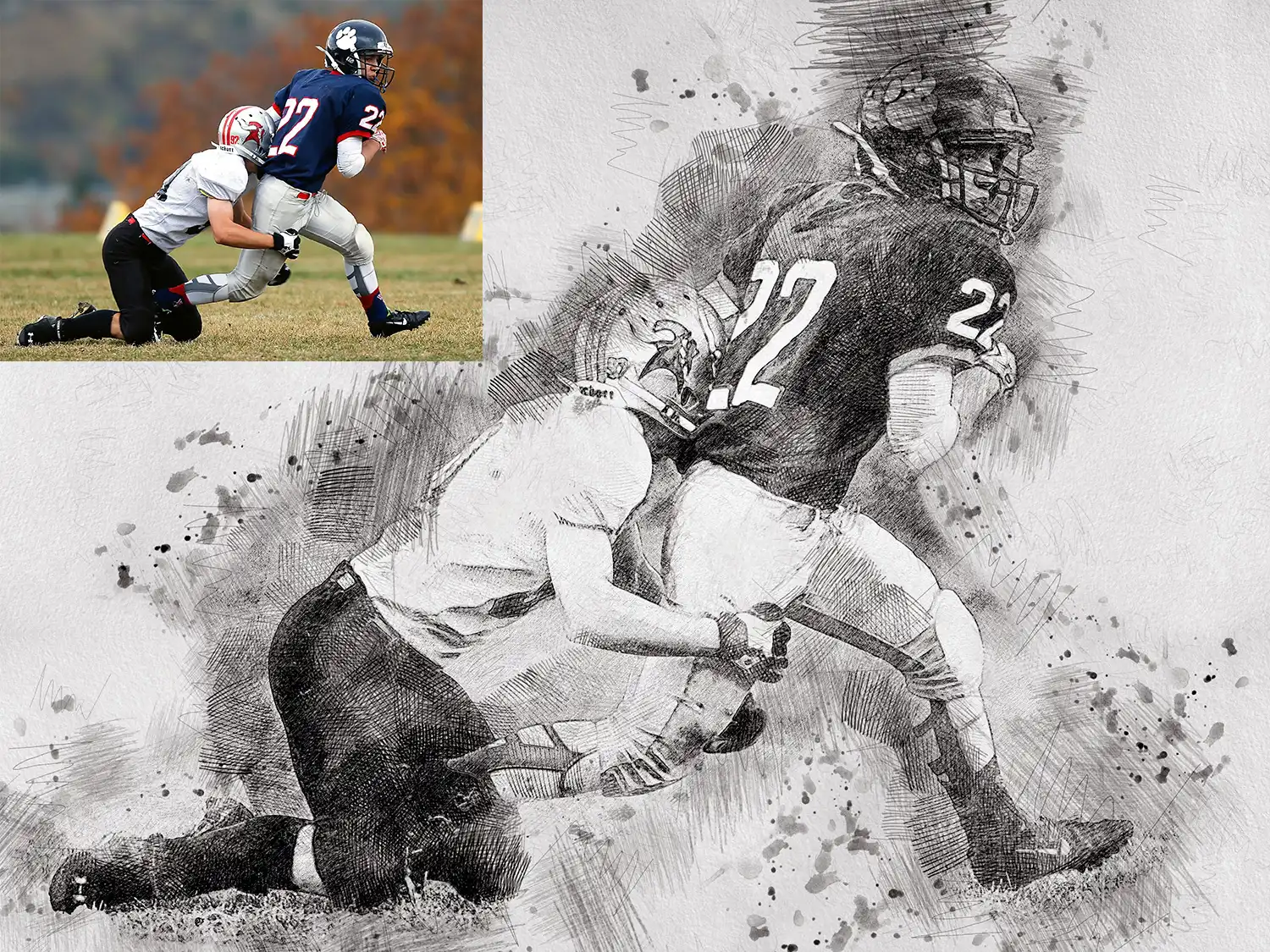 Sketch Drawing - Photoshop Action