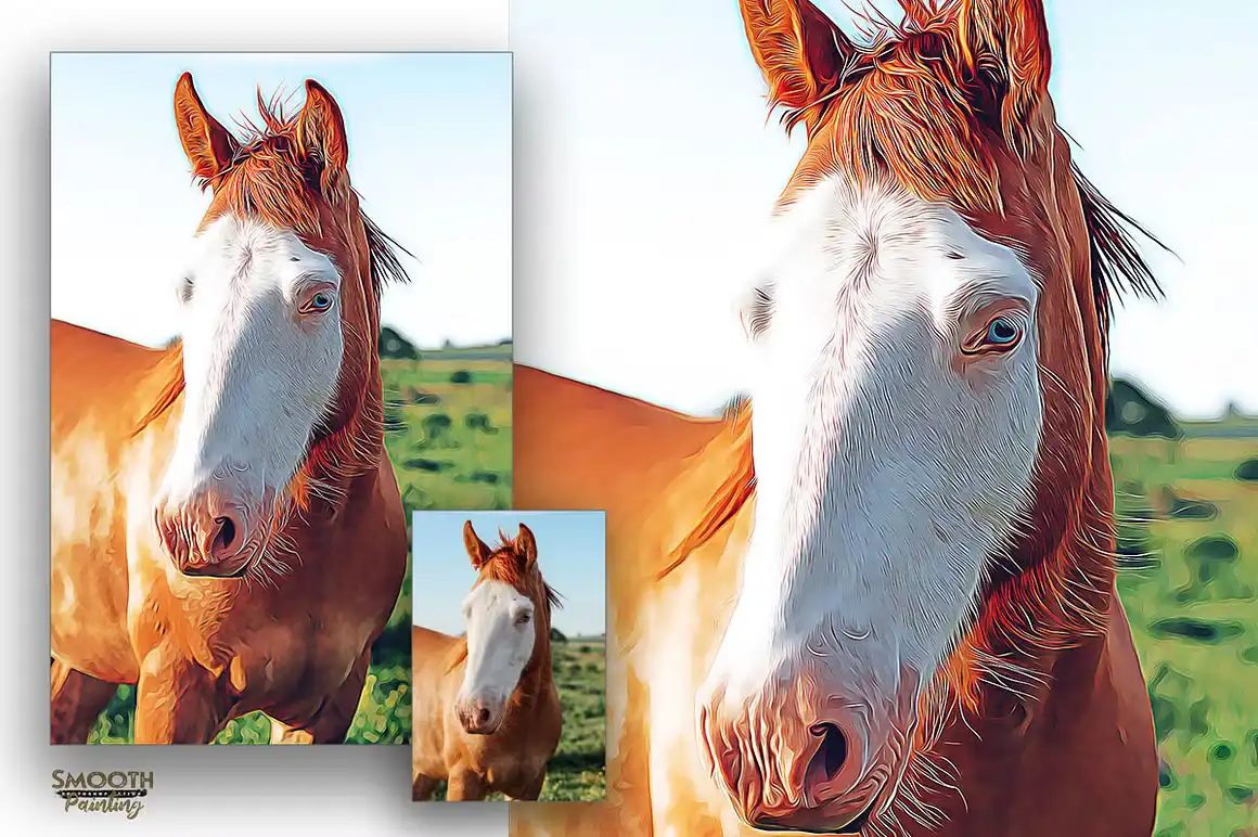 Smooth Painting Photoshop Action - Brushes Pack