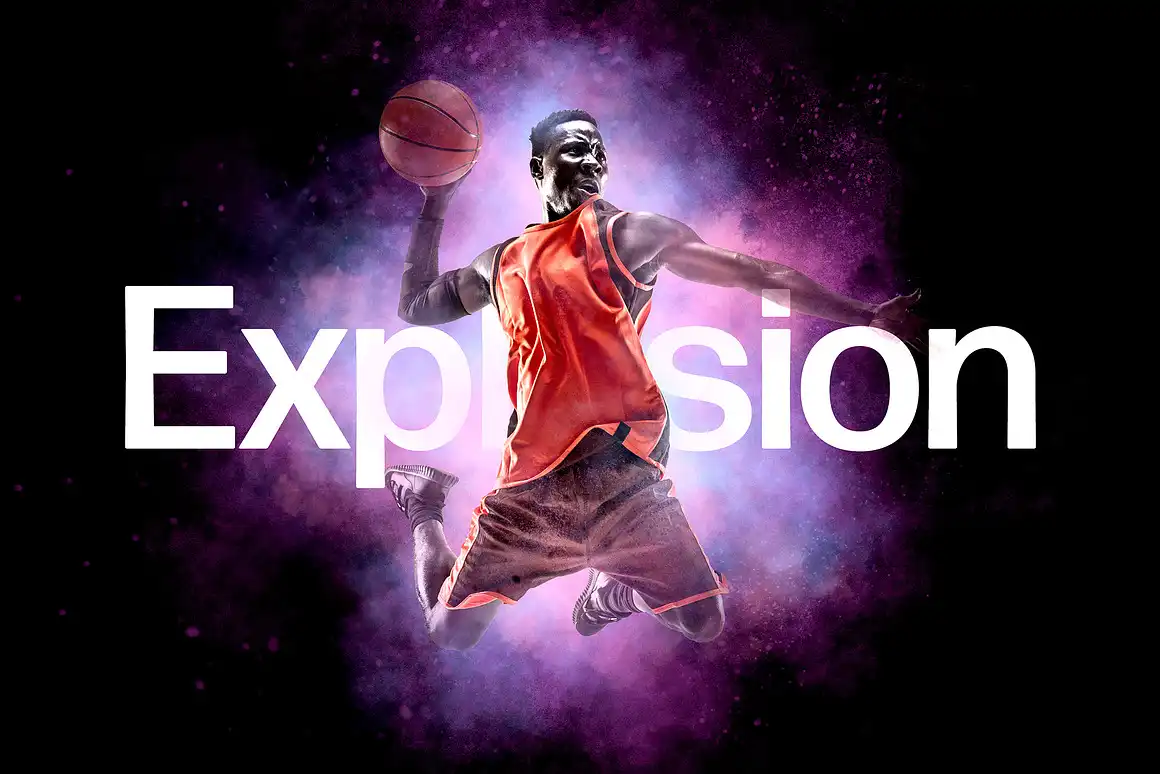 Space Explosion Photo Effect Free Download
