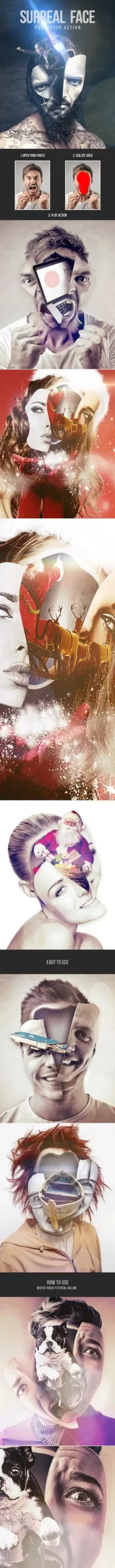 Surreal Face - Photoshop Action