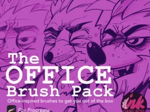 the office pen brush pack for procreate01 34261