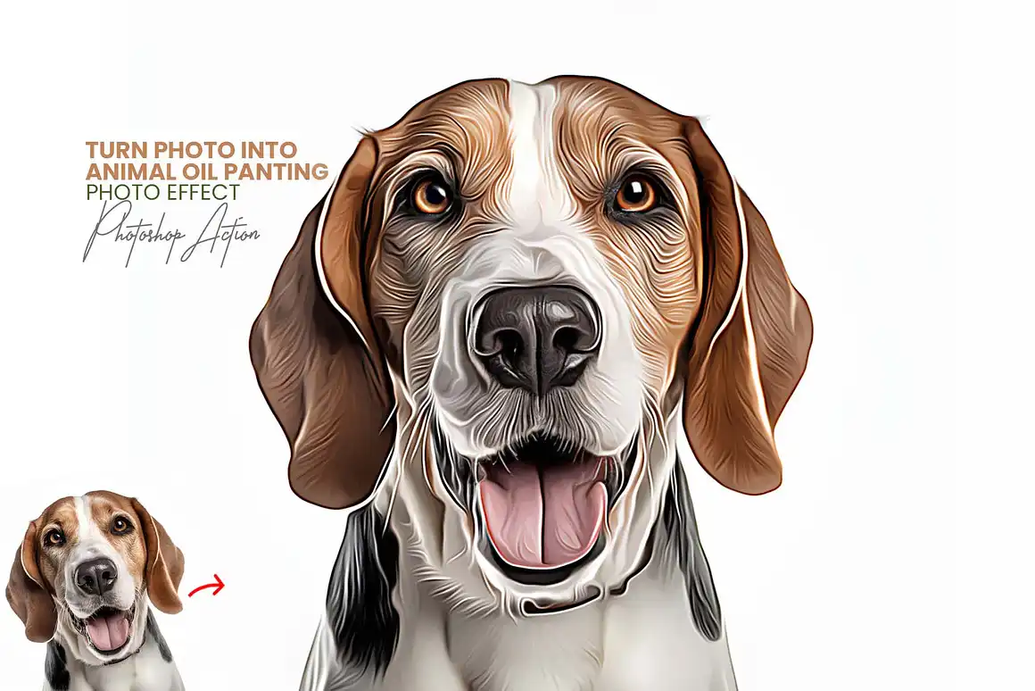 Turn photo into Animal Oil Panting