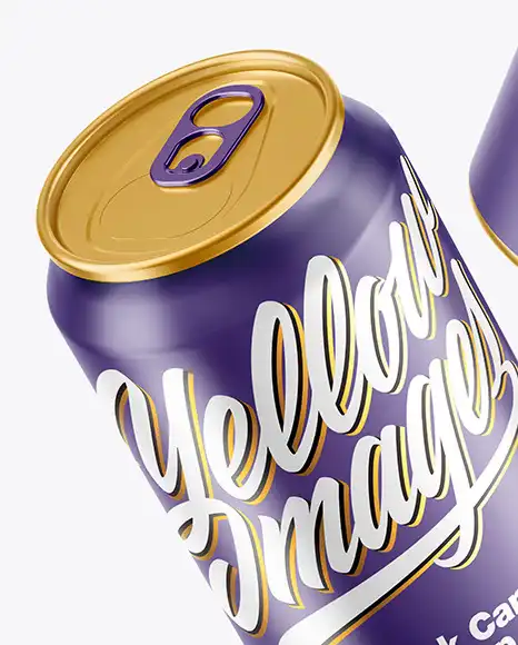 Two Metallic Drink Cans w-Glossy Finish Mockup 5 two metallic drink cans w glossy finish mockup4 16980