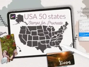 usa map stamps for procreate usa states graphics 27539634 1 1 580x387 35729