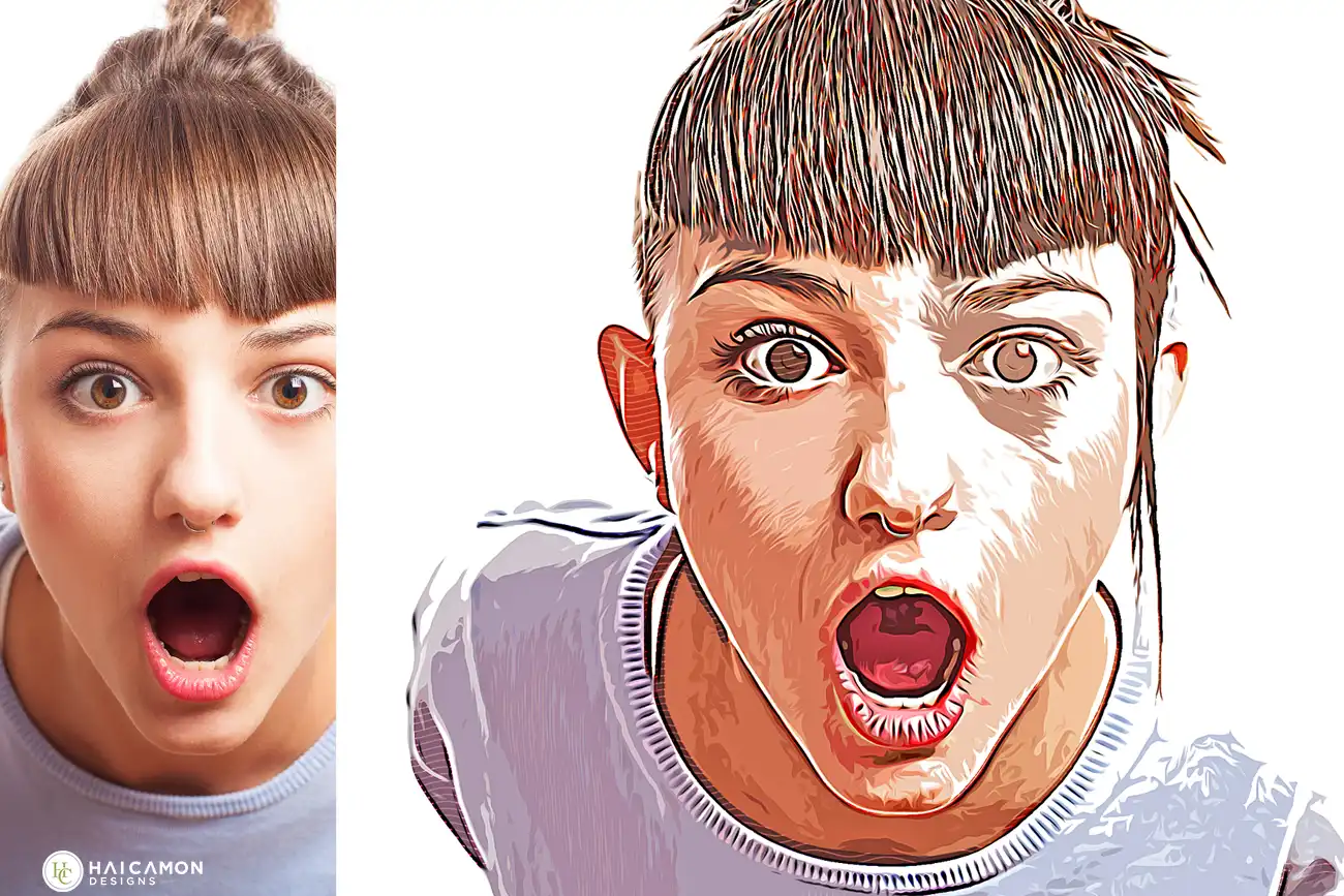 Vector Paint Photoshop Action-1 9 vector art painting effect photoshop action (1) 33137
