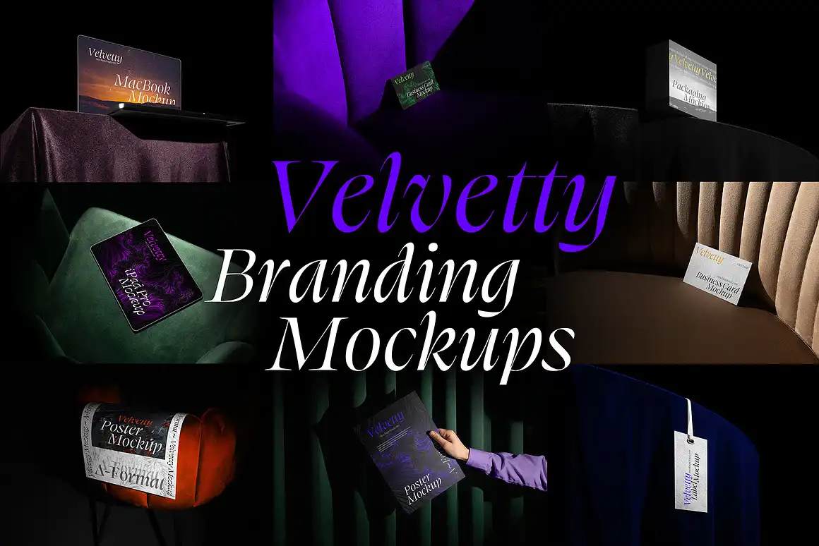 Velvetty Branding Mockups Kit 8 velvetty branding mockups kit01 40515