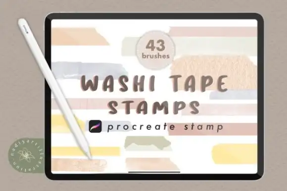 Washi Tape Procreate Stamp Brush