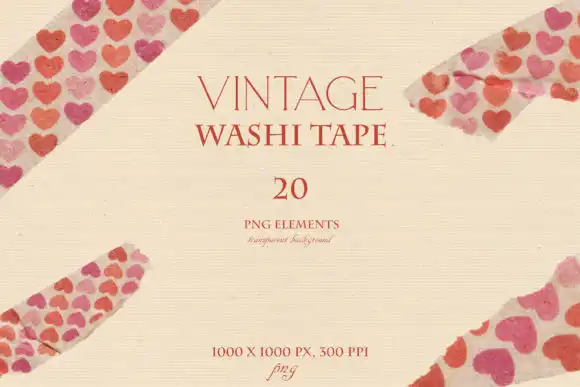 Washi Vintage Tape Clipart Collection 4 washi vintage tape clipart collection 1 35820