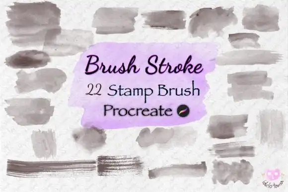 Watercolor Brush Stroke Stamp Procreate