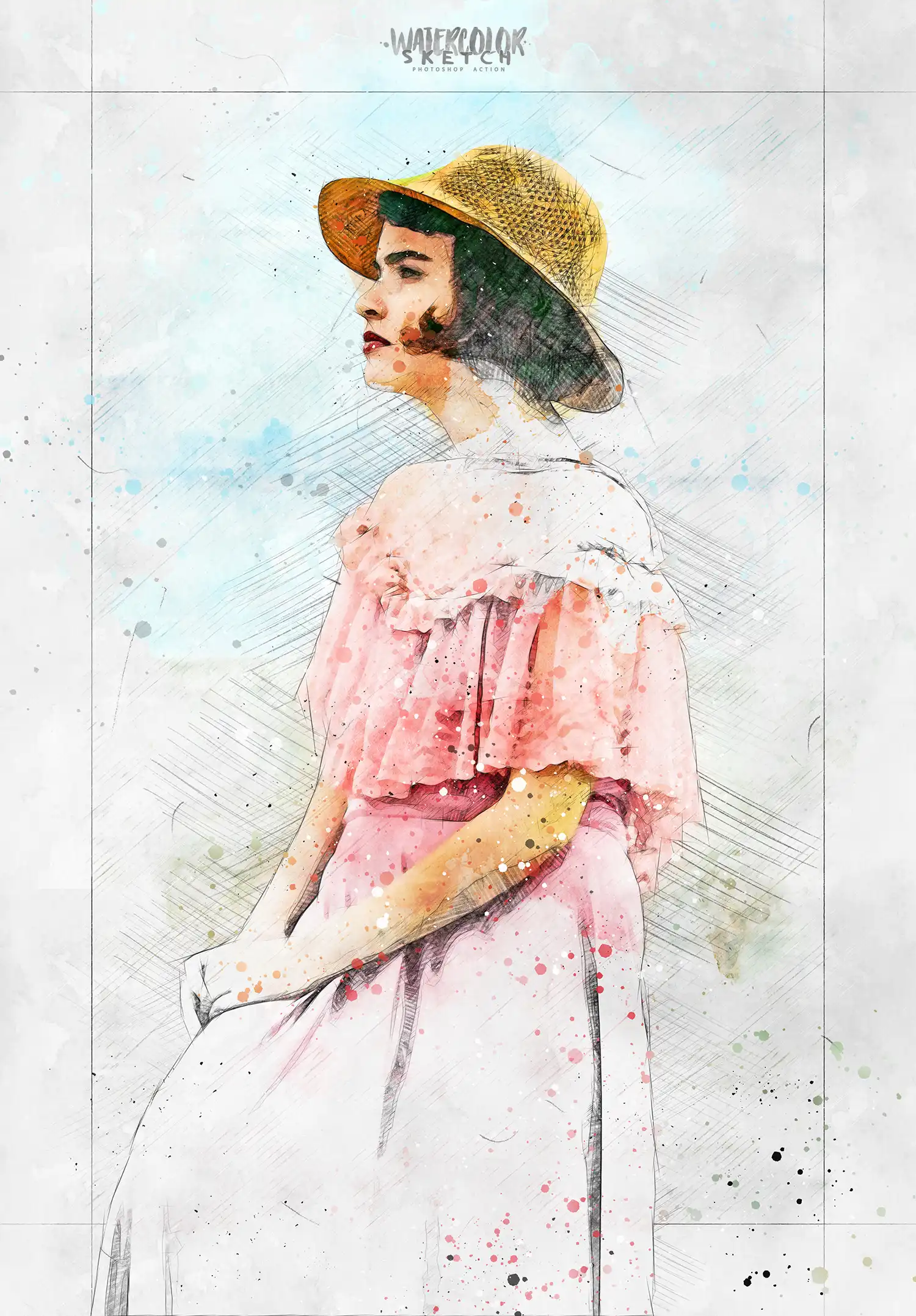 Watercolor Sketch Photoshop Action 11 watercolor sketch photoshop action (6) 35069