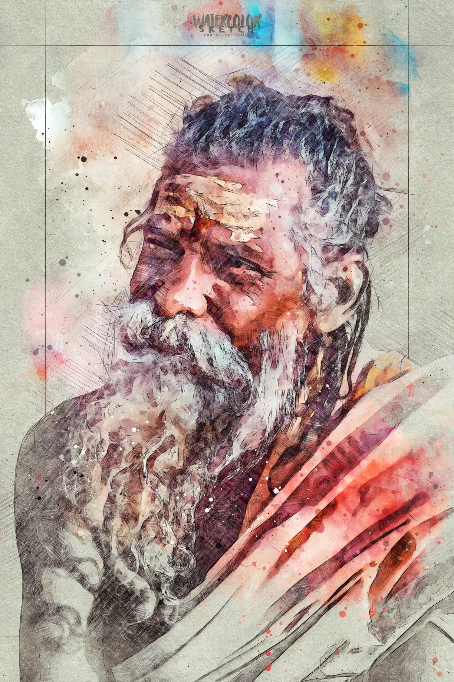 Watercolor Sketch Photoshop Action
