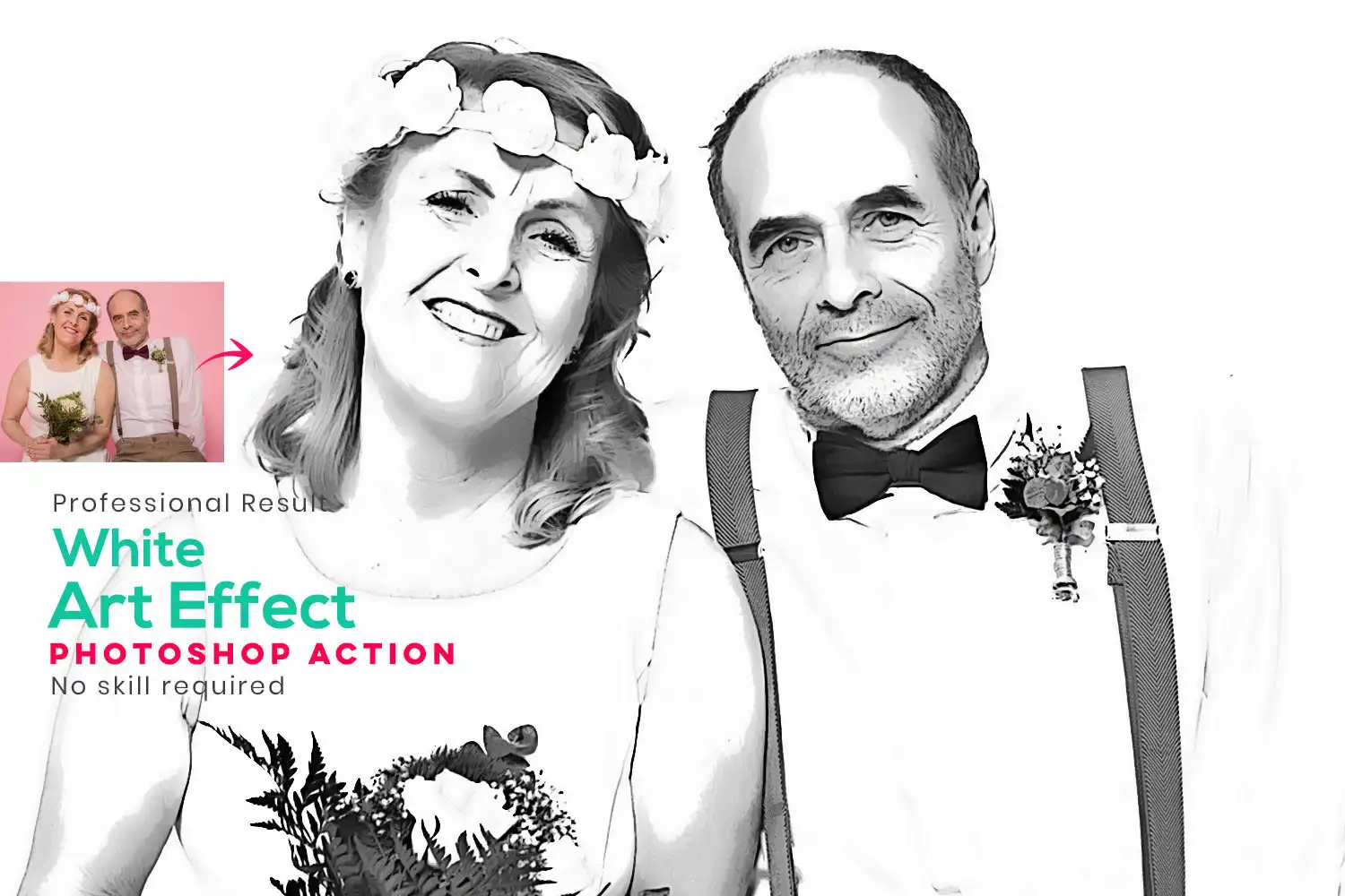 White Art Effect Photoshop Action