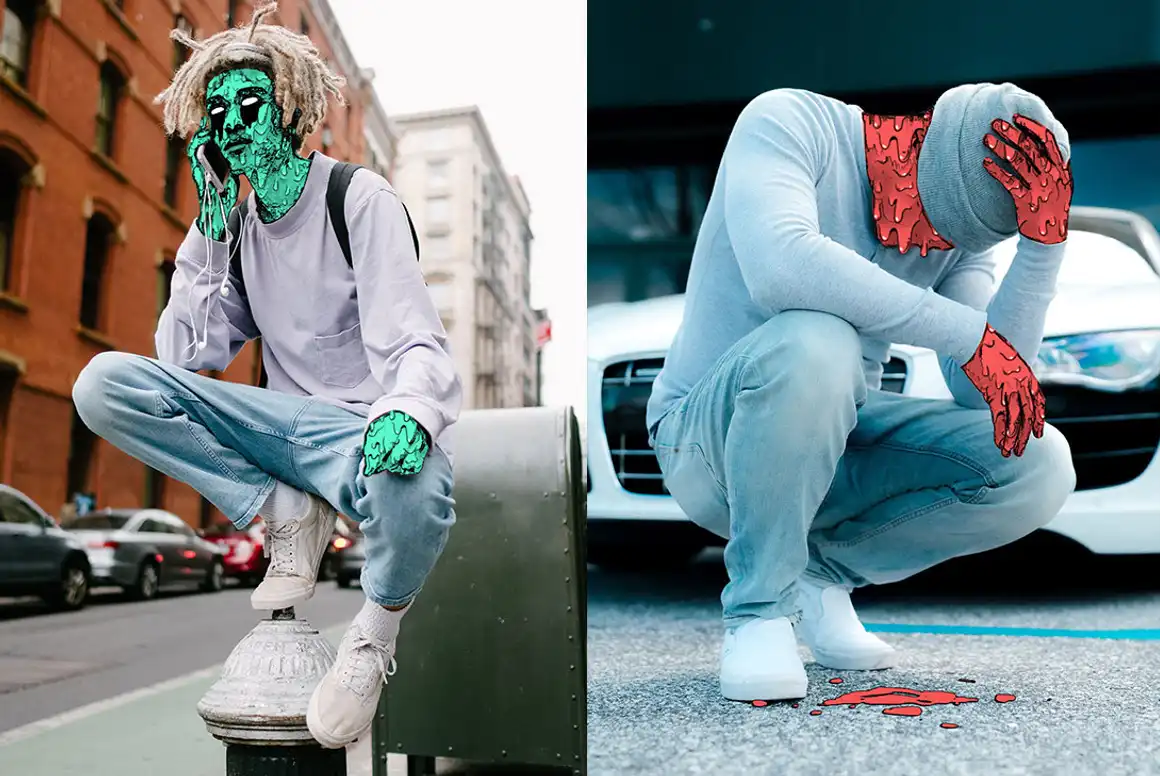 Zombie Grime Art Photoshop Action 5 zombie grime art photoshop action (11) 19581