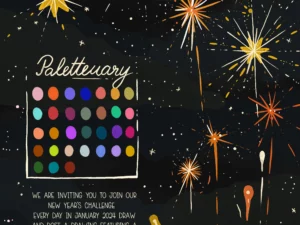 🍭paletteuary 2024 assets a daily color challenge for january 2024! 45476