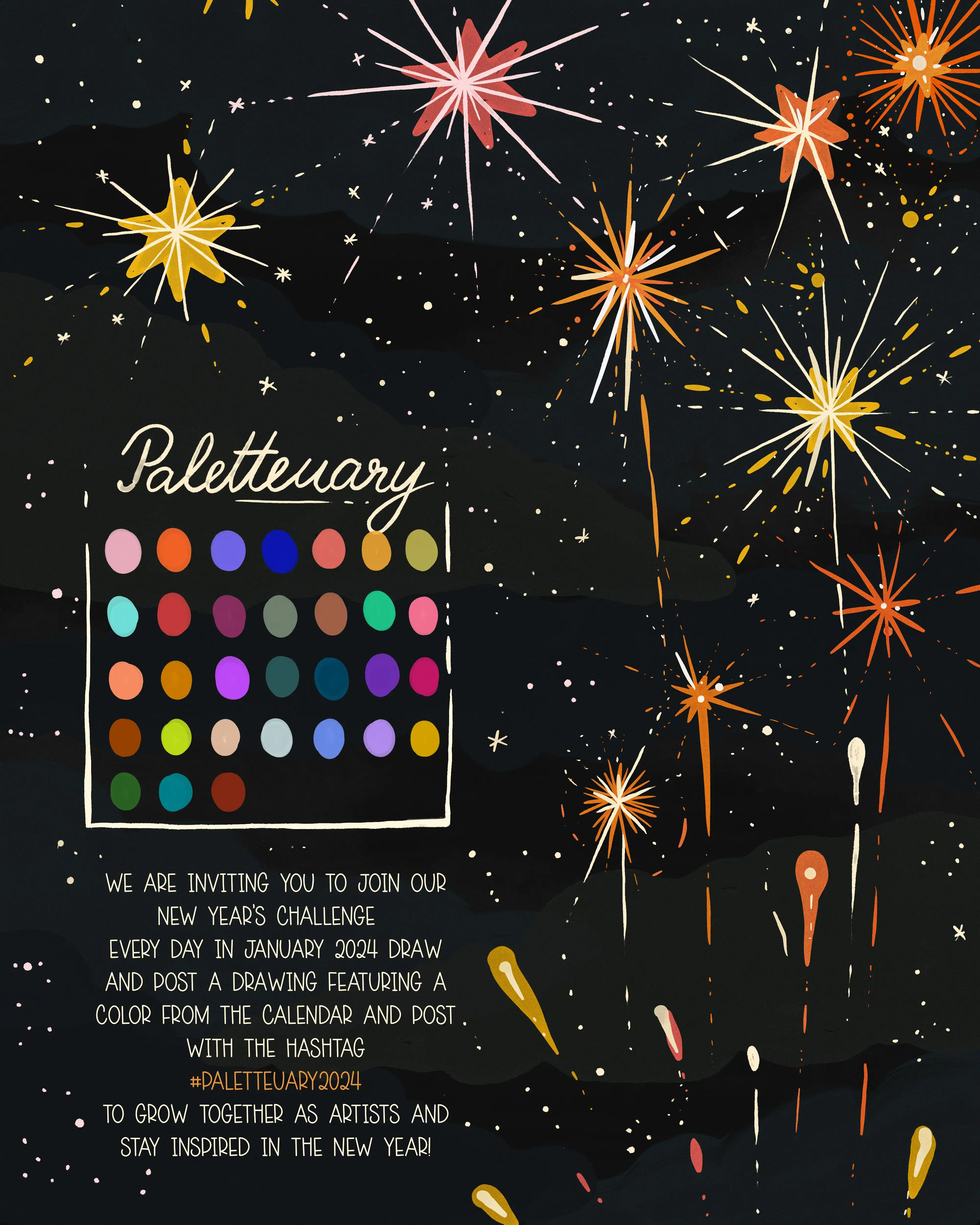 Lysified Ultimate Freebie Library: Updated August 2025 - Download Now 75 🍭paletteuary 2024 assets a daily color challenge for january 2024! 45476