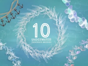 10 underwater procreate brushes 49476
