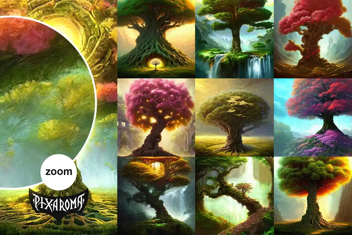 100 Fantasy Trees - Oil Painting Art 4 100 fantasy trees oil painting art (1) 49488