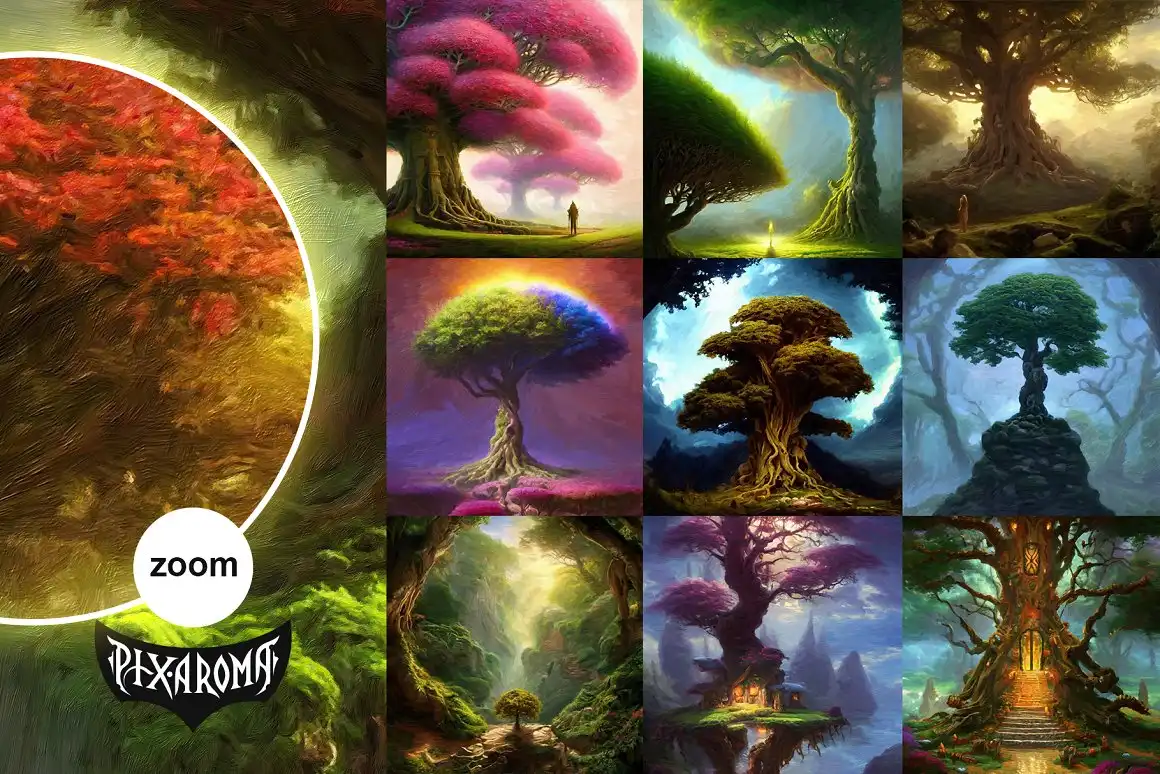 100 Fantasy Trees - Oil Painting Art 5 100 fantasy trees oil painting art (5) 49461