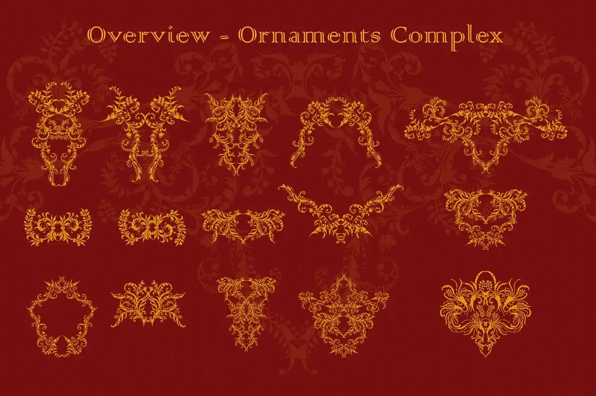 100 Retro Flower Ornaments 15 100 retro flower ornaments (3) 62144