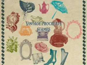 15 vintage procreate brush stamps graphics 20970046 1 1 580x387 53048