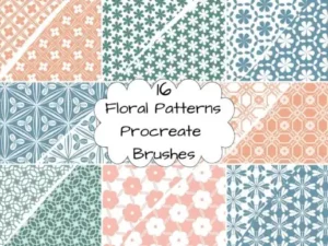 16 floral patterns procreate brushes graphics 20598907 1 1 580x387 53703