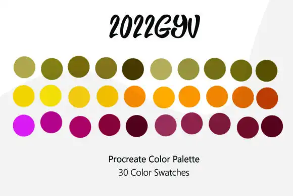 2022 GYV Procreate Color Palette