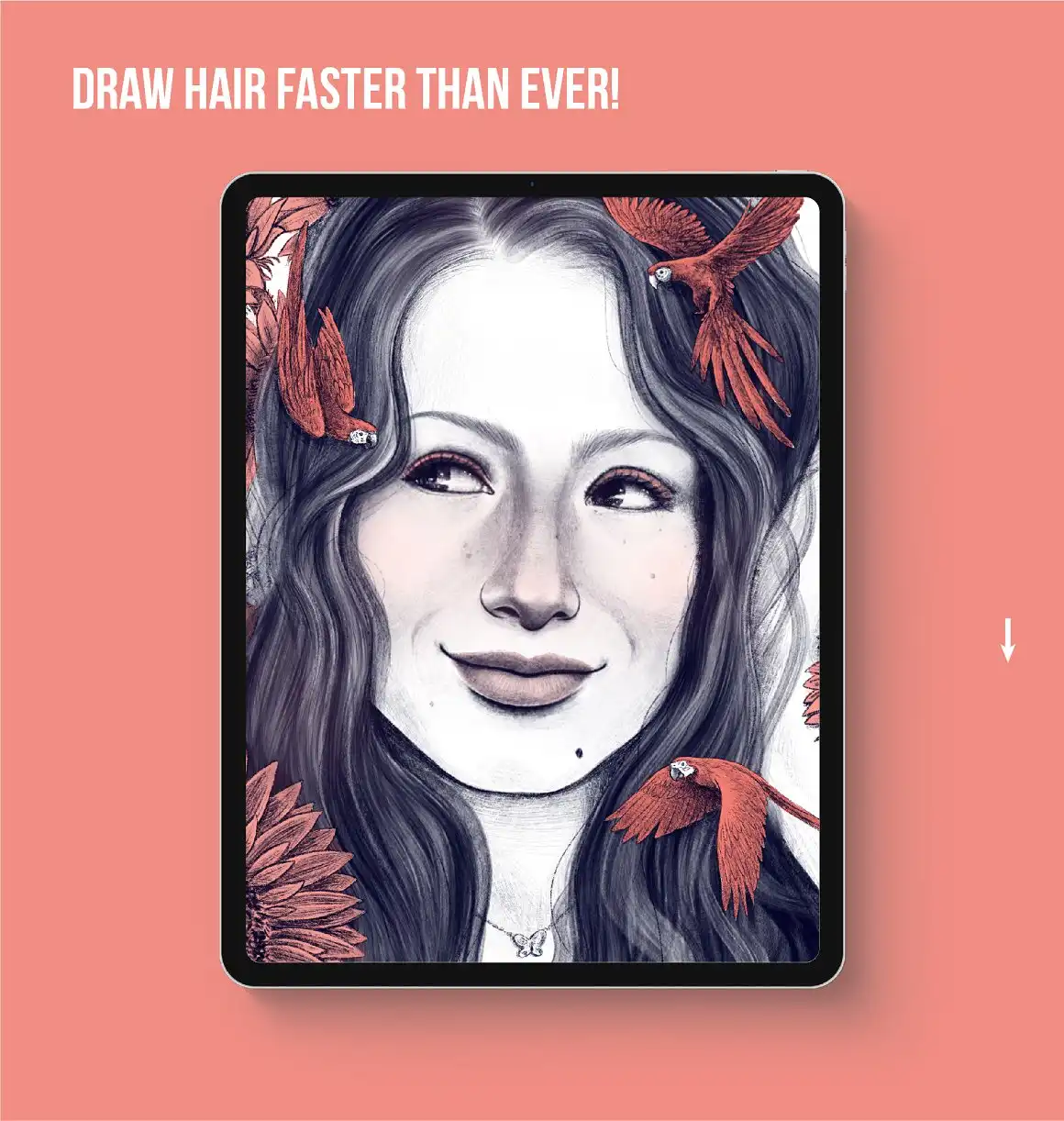 25 Hair Brushes for Every Hairstyle - Procreate 4 25 hair brushes for every hairstyle procreate (1) 50839
