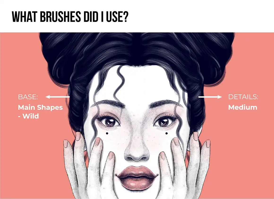 25 Hair Brushes for Every Hairstyle - Procreate 7 25 hair brushes for every hairstyle procreate (7) 50733